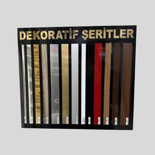 Farklı Ölçülerde Dekoratif Şeritler | Gold ve Krom Renk Seçenekleri